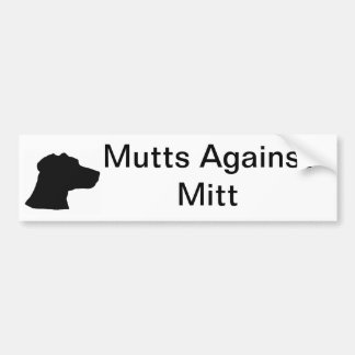 Mutts against Mitt Bumpersticker