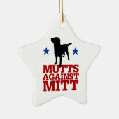 Mutts against Mitt Keramisch Ornament (Rechts)