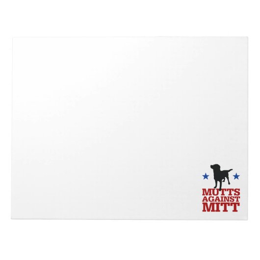 Mutts against Mitt Notitieblok (Voorkant)