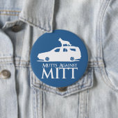 Mutts against Mitt Romney.png Ronde Button 4,0 Cm (In situ)