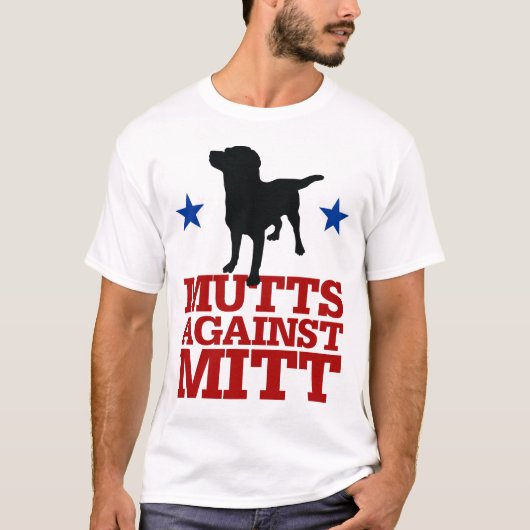 Mutts against Mitt T-shirt (Voorkant)