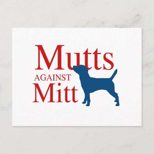 Mutts tegen Mitt Briefkaart (Voorkant)