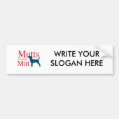 Mutts tegen Mitt Bumpersticker (Voorkant)