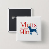 Mutts tegen Mitt.png Vierkante Button 5,1 Cm (Voorkant /achterkant)