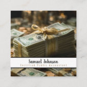 Mutual Funds Manager, effectenmakelaar Vierkante Visitekaartje (Voorkant)