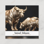 Mutual Funds Manager, effectenmakelaar Vierkante Visitekaartje (Voorkant)