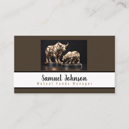 Mutual Funds Manager, effectenmakelaar Visitekaartje (Voorkant)