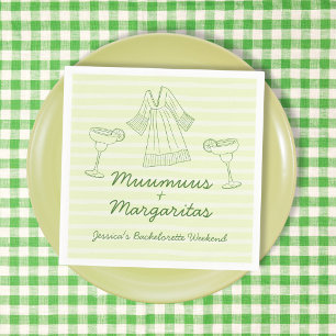 Muumuus & Margaritas Handgeschreven vrijgezellenfe Servet