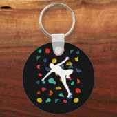 Muur beklimmen binnensteboven Klimaatsport Sleutelhanger (Voorkant)