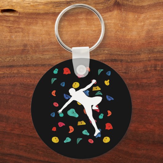 Muur beklimmen binnensteboven Klimaatsport Sleutelhanger (Voorkant)