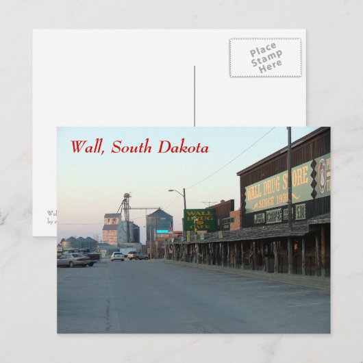 muur briefkaart (Voorkant / Achterkant)