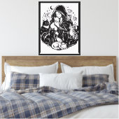 muur cute katten kunst canvas afdruk (Insitu (Slaapkamer))