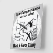 Muur- en flodderende zakelijke Kantoor wandklok (Hoek)