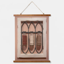 Muur- en wandtapijt van glas en flessen