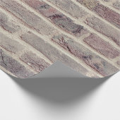 Muur gebouwd met bakstenen van verschillende aardt cadeaupapier (Hoek)