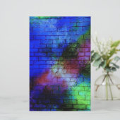 Muur Graffiti Briefpapier (Staand voorkant)