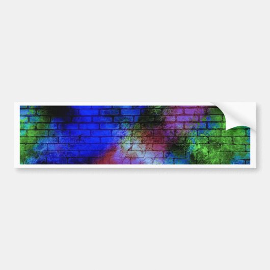 Muur Graffiti Bumpersticker (Voorkant)