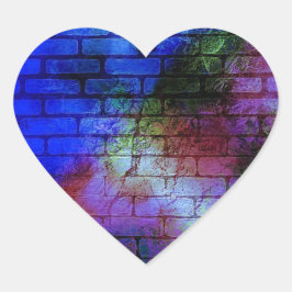 Muur Graffiti Hart Sticker