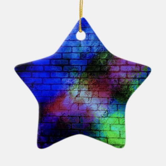 Muur Graffiti Keramisch Ornament (Voorkant)