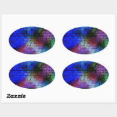 Muur Graffiti Ovale Sticker (Vel)