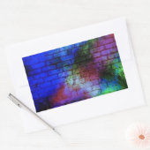 Muur Graffiti Rechthoekige Sticker (Envelop)