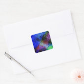 Muur Graffiti Vierkante Sticker (Envelop)