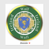 Muur Ierse Schild/Celtisch Kruis Persoonlijk Sticker (Vel)