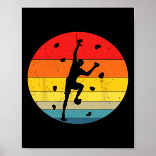 Muur Klimmen Boulderen Indoor Klimmer Klimmergoed Poster