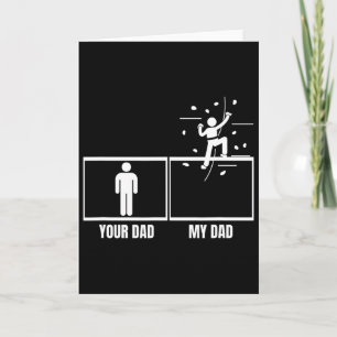 Muur Klimmen Je Vader Mijn Vader Dochter Zoon Grap Kaart
