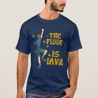 Muur Klimmen Wandel Rock klimmen Wandelaar Kampere T-shirt