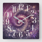 Muur klok van galactische veren (Voorkant)