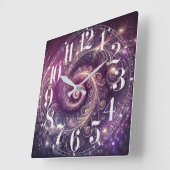 Muur klok van galactische veren (Hoek)