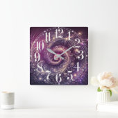 Muur klok van galactische veren (Huis)