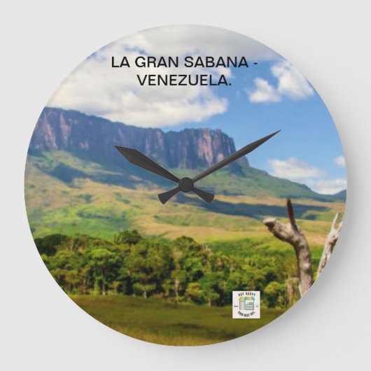 Muur Klok van La Gran Sabana - Venezuela. (Voorkant)