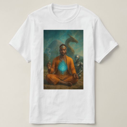 Muur meditatie T-shirt (Design voorkant)