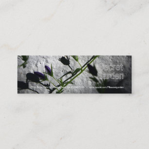 Muur met bloemen mini visitekaartje