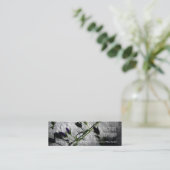 Muur met bloemen mini visitekaartje (Staand voorkant)