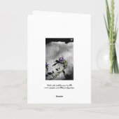 Muur met bloemen - Sympathiekaarten Bedankkaart (Achterkant)