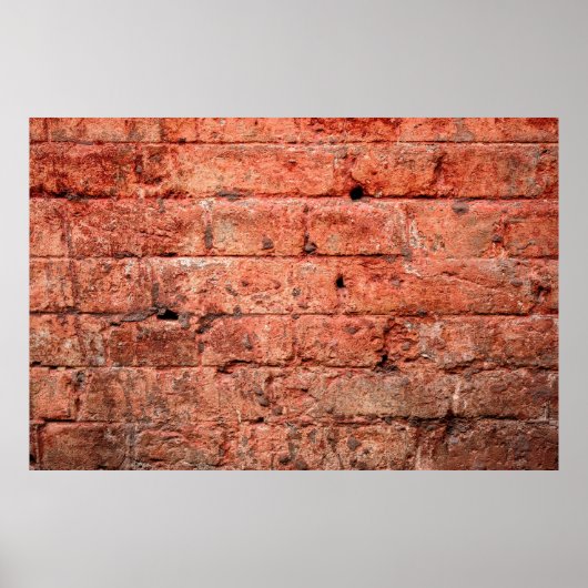  muur met een paar stenen erin, steen poster (Voorkant)