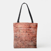  muur met een paar stenen erin, steen tote bag (Achterkant)