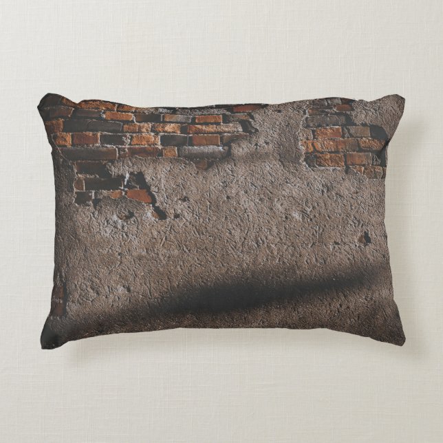 Muur met gebroken stenen accent kussen (Voorkant)