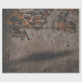 Muur met gebroken stenen cadeaupapier (Vlak)