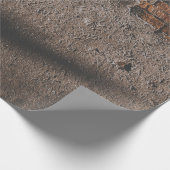 Muur met gebroken stenen cadeaupapier (Hoek)