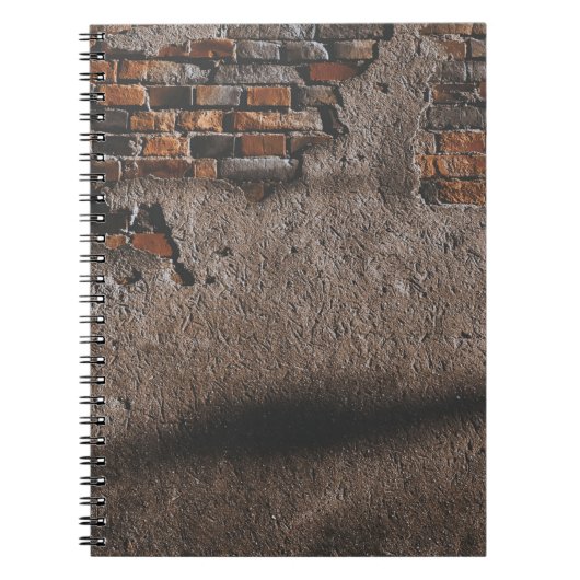 Muur met gebroken stenen notitieboek (Voorkant)