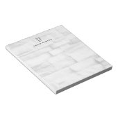 Muur Modern Monogram Professioneel Eenvoudig Notitieblok (Schuin)