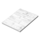 Muur Modern Monogram Professioneel Eenvoudig Notitieblok (Linkerzijde)