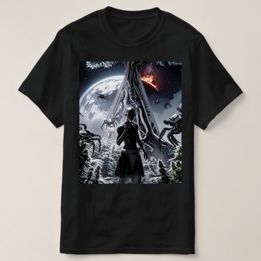Muur nachten T-shirt (Design voorkant)