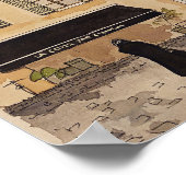 Muur poster Franse scène (Hoek)