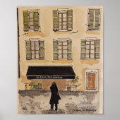 Muur poster Franse scène (Voorkant)