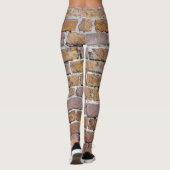 Muur van bakstenen achtergrond leggings (Achterkant)